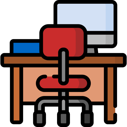 Workplace workplace furniture and household education icon Workplace workplace furniture and household education icon