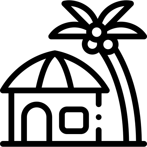 Resort resort home bungalow icon