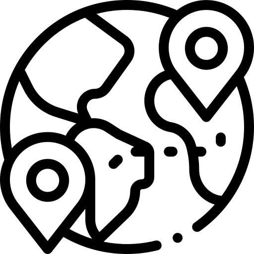 Tourism region geolocalization location icon