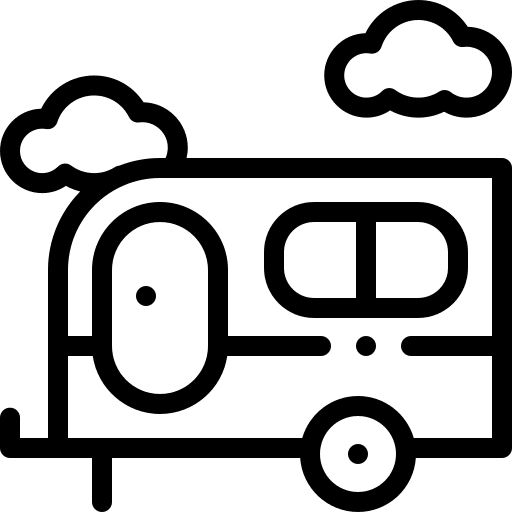 Caravan caravan transportation trailer icon