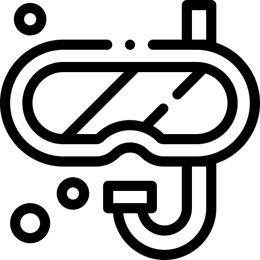 Diving goggles diver sportive diving goggles icon