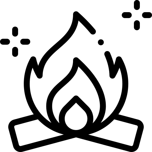 Fire fire firewood burning icon