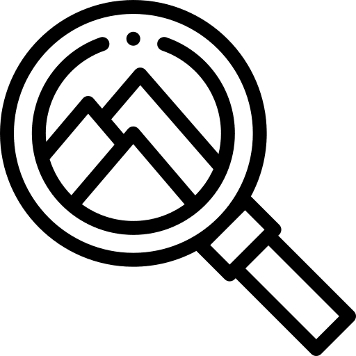 Search tour loupe holidays icon