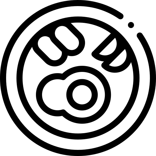 Food fried egg meal morning icon