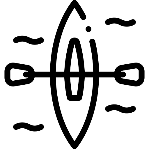 Kayak transport summer holidays icon