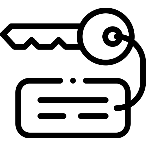 Key key chain enter key icon