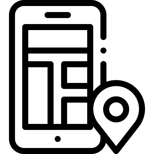 Map maps and location communications electronics icon