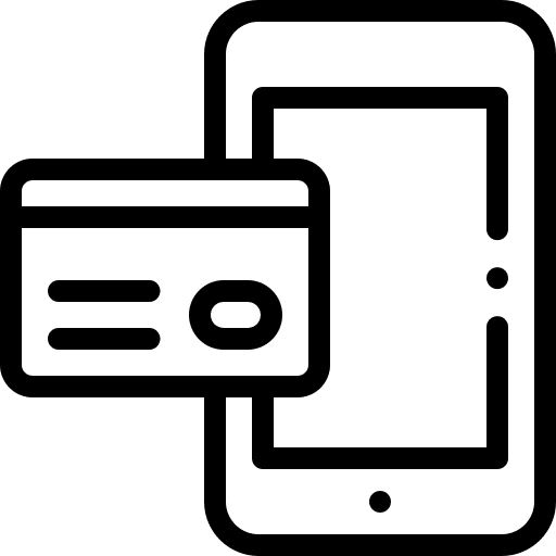 Payment online banking mobile phone business icon