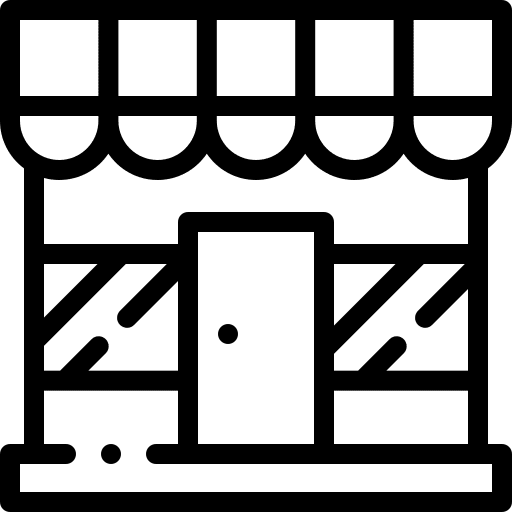 Store commerce store building icon