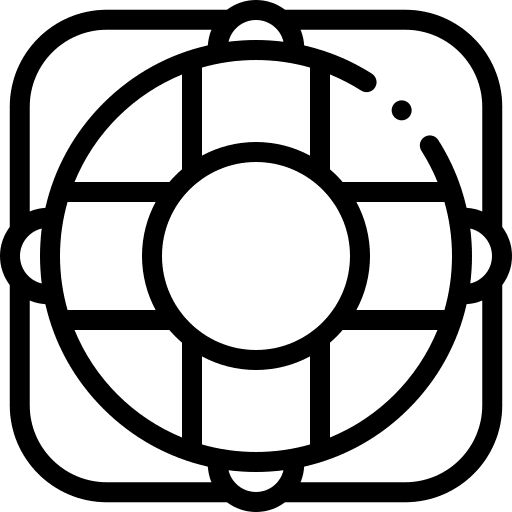 Support lifeguard lifesaver support icon