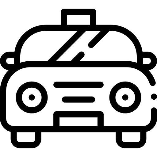 Taxi transportation maps and location taxi icon