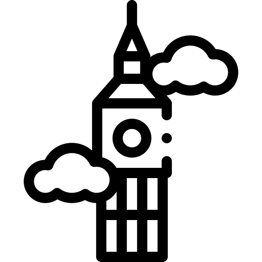 Big ben clock uk big ben icon