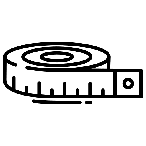 Measure millimeters construction and tools measuring icon