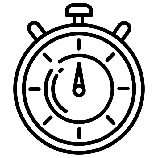 Stopwatch chronometer hours clock icon