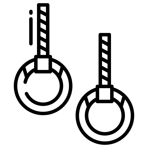 Gymnastic rings gymnast tool gym equipment gym tool icon Gymnastic rings gymnast tool gym equipment gym tool icon