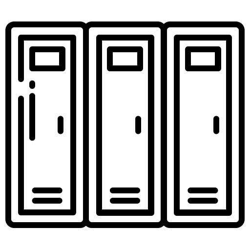 Locker school locker furniture and household icon Locker school locker furniture and household icon