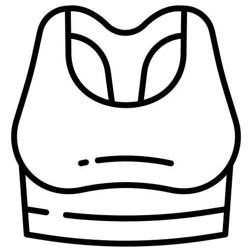 Bra sport clothes sports and competition sports bra icon Bra sport clothes sports and competition sports bra icon