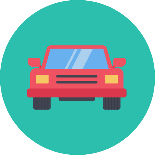 Car automobile car transportation icon