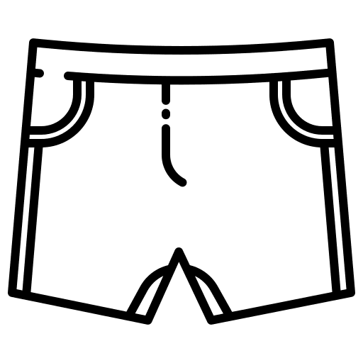 Short clothing swimming trunks beach icon Short clothing swimming trunks beach icon