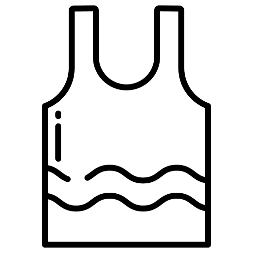 Tank top gym fashion cloth icon Tank top gym fashion cloth icon