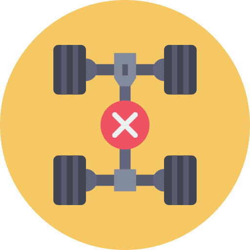 Car transportation car wheels icon