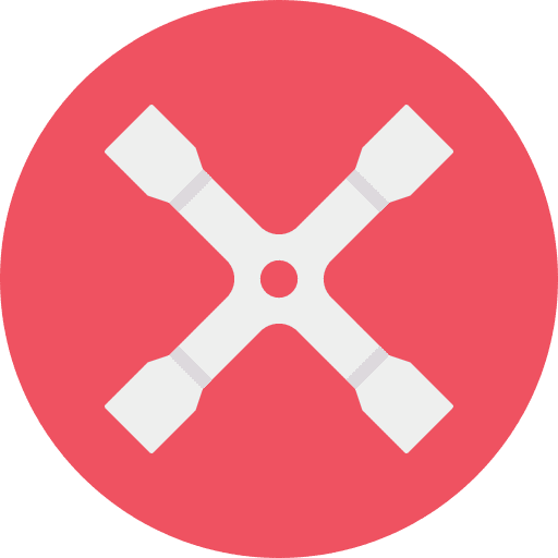 Lug wrench fix work tool lug wrench icon
