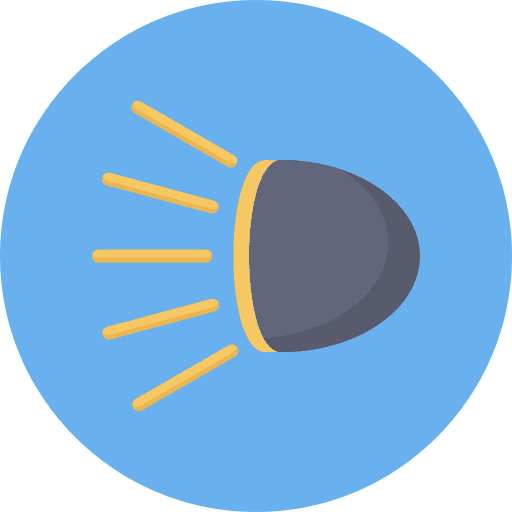 Car light light light bulb car light icon