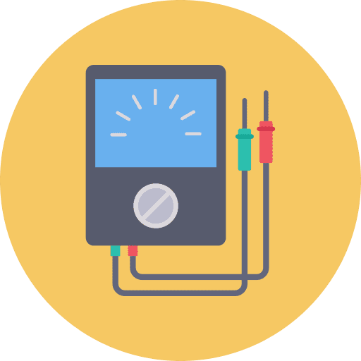 Electric meter electronics electric meter device icon