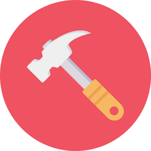 Hammer work tool fix repair icon