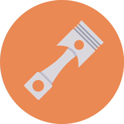 Piston transportation motor vehicle icon