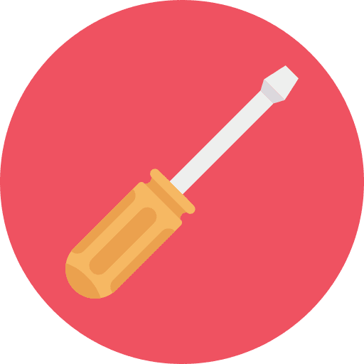 Screwdriver repair construction and tools screwdriver icon