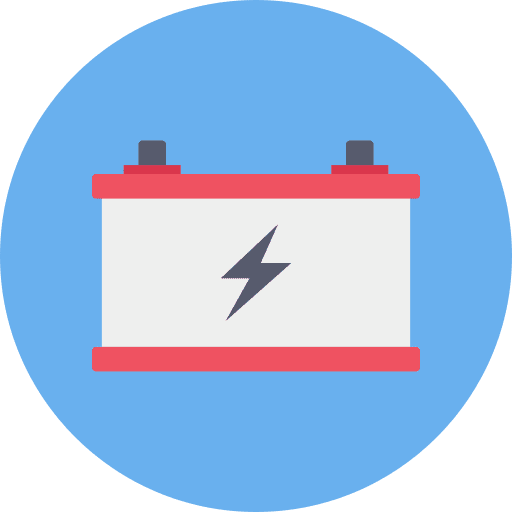 Battery power electric battery icon