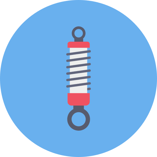 Shock shock absorber suspension spring icon