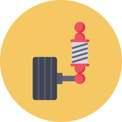 Suspension suspension reparation transportation icon