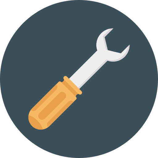 Wrench fix repair wrench icon