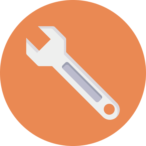 Wrench spinner construction and tools repair icon