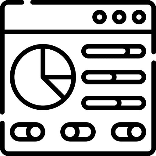 Control panel monitor screen toggle icon