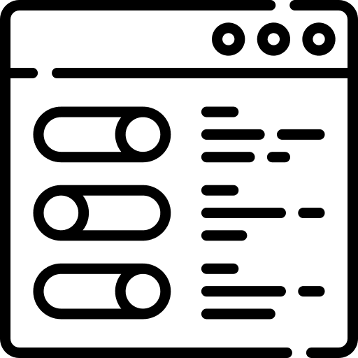 Web settings web settings browser toggle icon