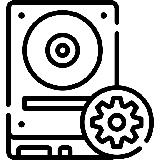 Backup electronics hdd hardware icon