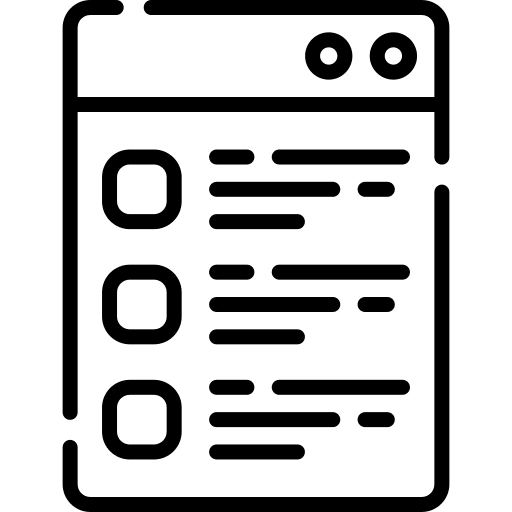 Check list browser user interface ui icon