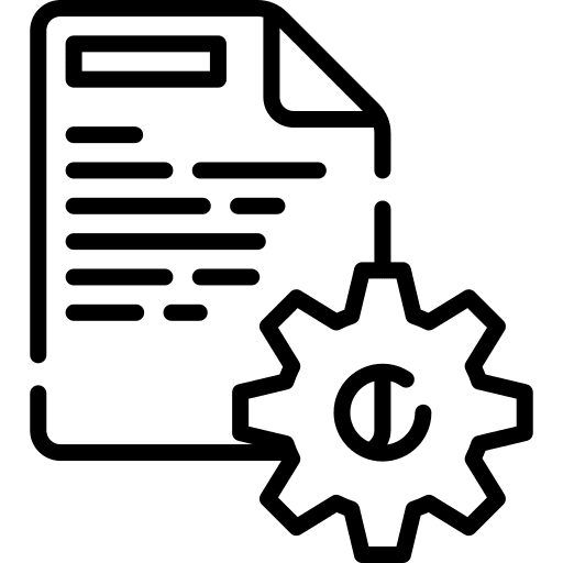 Configuration management file files and folders icon