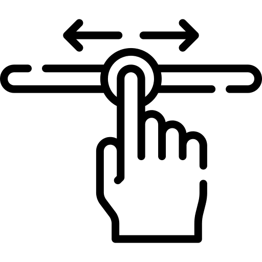 Level level hand setup icon