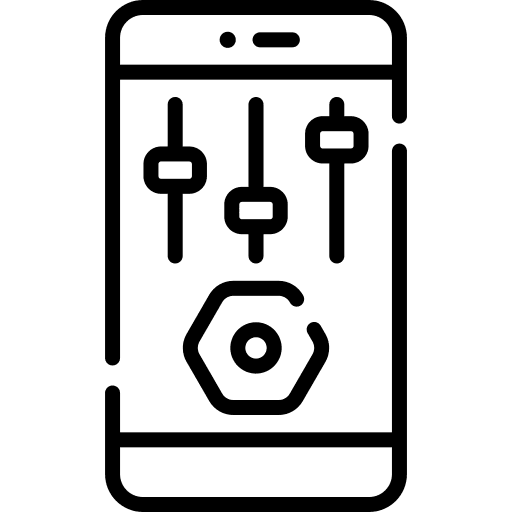 Smartphone mobile levels smartphone icon