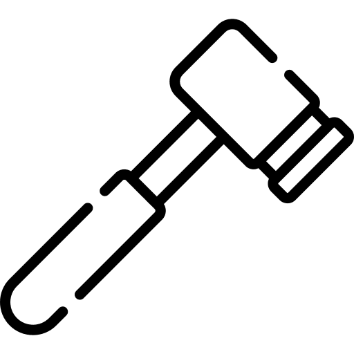 Hammer tool carpentry construction and tools icon