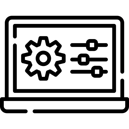 Laptop monitor electronics ui icon