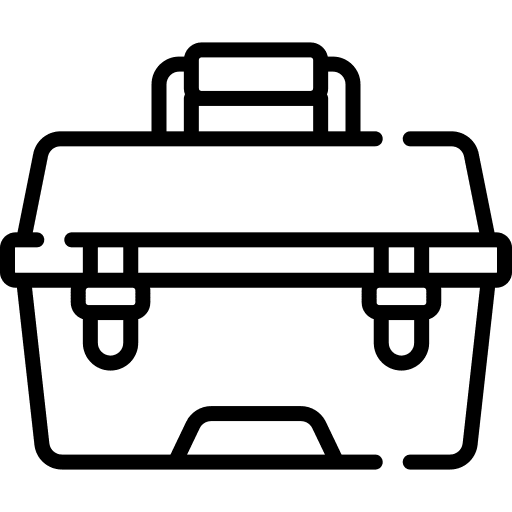 Toolbox construction and tools repair tool hammer icon