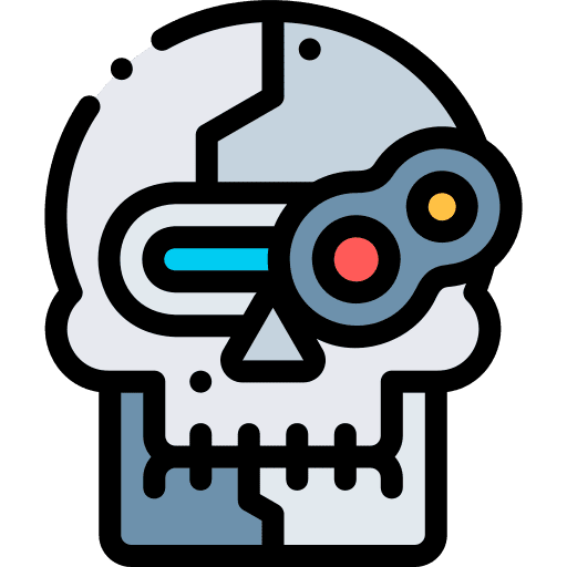 Skull miscellaneous skull cyberpunk icon