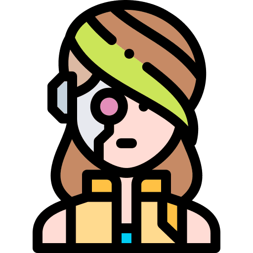 Cyberpunk cyberpunk woman technology icon