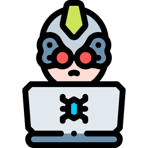Hacker professions and jobs user man icon