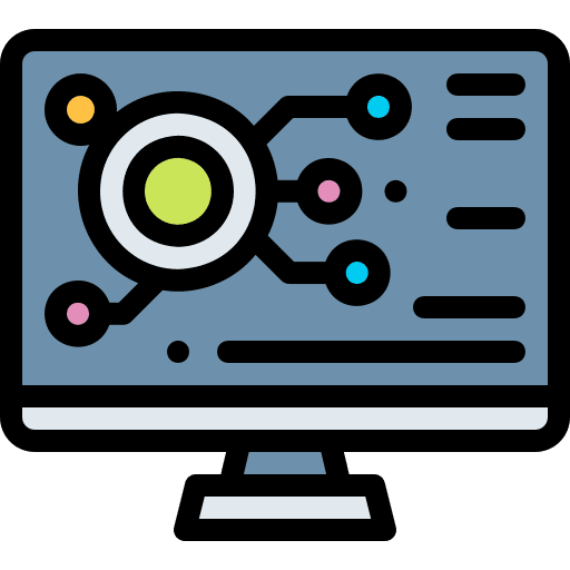 Monitor connection circuit computing icon